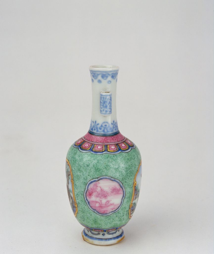 图片[3]-Enamel colored open light double halberd vial-China Archive